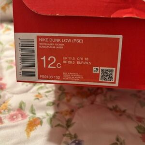 Nike Dunk Low (PSE) - White and Laser Fuchsia